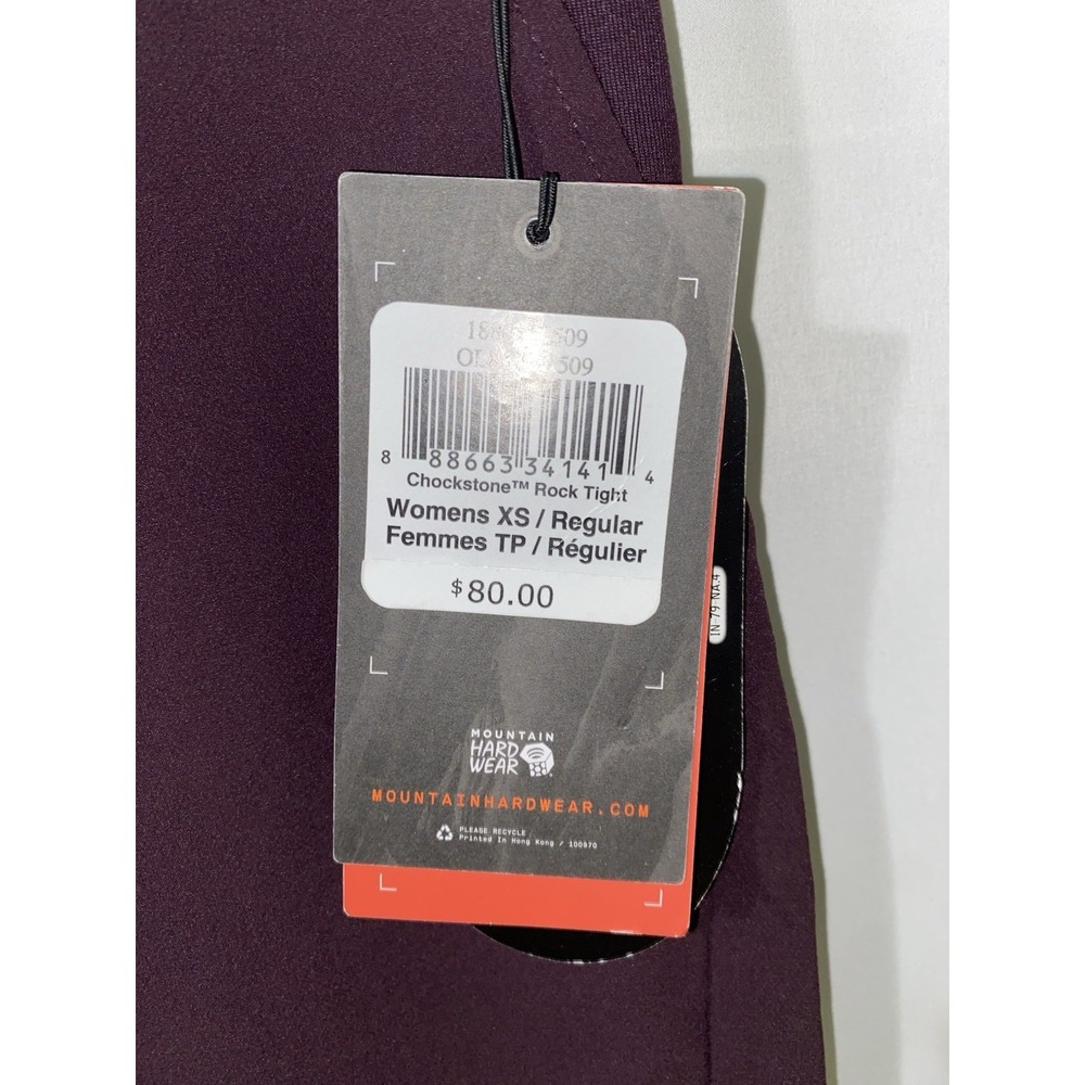 Mountain Hardwear Women's Chockstone Rock Tight Pant Size XS Hiking NWT - Picture 3 of 6